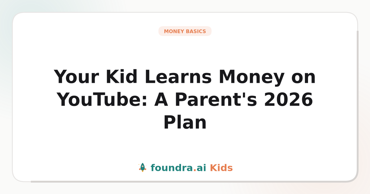 Your Kid Learns Money on YouTube: A Parent's 2026 Plan