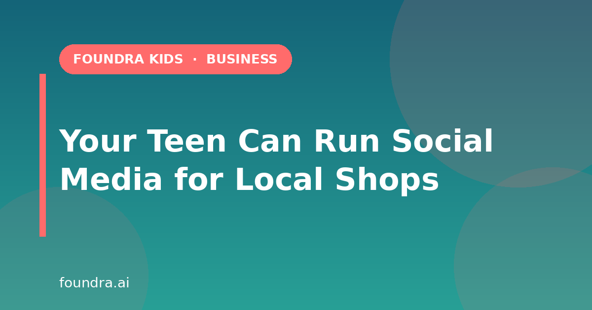 Your Teen Can Run Social Media for Local Shops